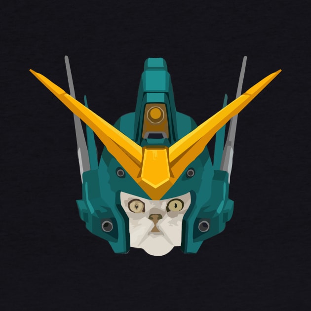 Gundam Heavyarms Cat by Bajingseng